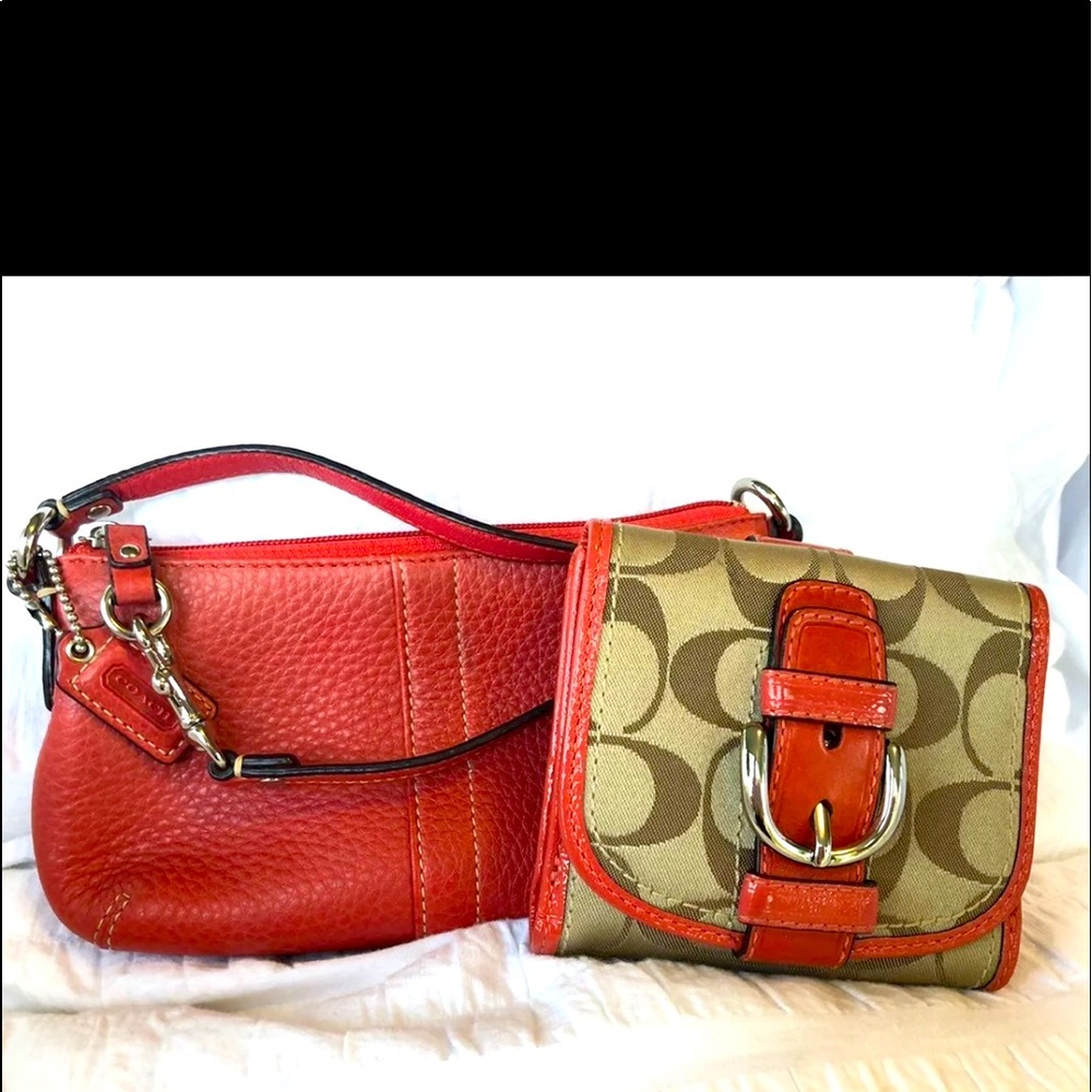 Coach Wristlet & Wallet Set
